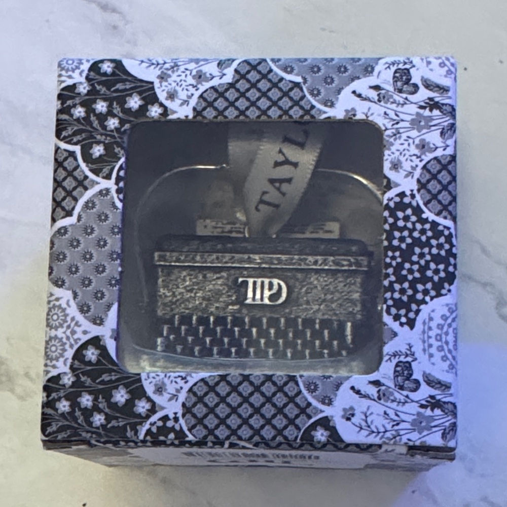 TTPD typewriter ornament TS